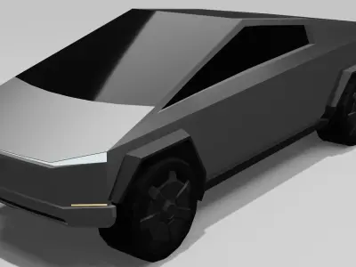 Tesla model Free low-poly 3D model