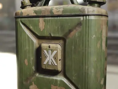 Military Jerry Can Low-poly 3D model purchase