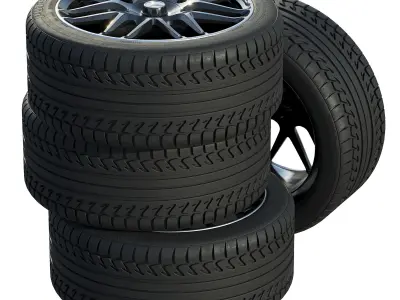 Mercedes wheels 3D model by zifir3d from CGTrader