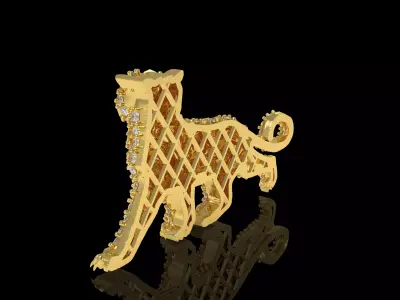 Penther Brooch 3D print model