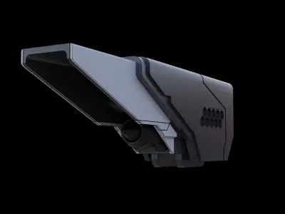 3D Model JetConcept gun Free low-poly 3D model