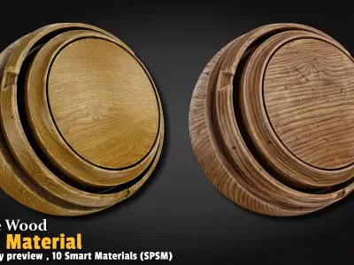 Base Wood Smart Material Substance 3d Painter Texture