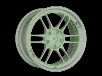 Enkei RPF1 Low-poly 3D model