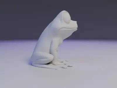 cute frog 3D print model