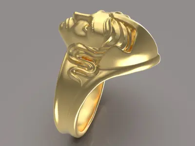 The ring of the goddess Athena 3D printable model 3D print model