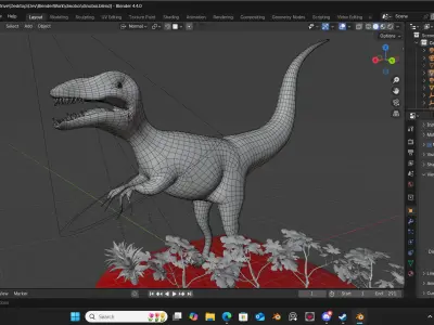 Terrece the DINOboi Low-poly 3D model