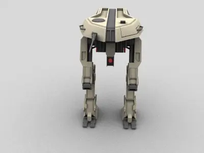 mech robot Low-poly 3D model