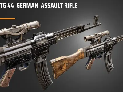 STG 44  German Assault  Rifle 3D model