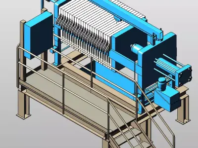 Filter Press 3D model