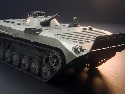 BMP 1 - Russian Armored Infantry Vehicle Low-poly 3D model