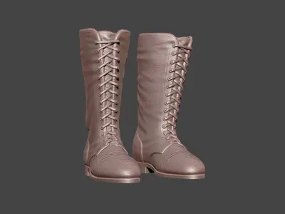 Leather Boots 3D print model purchase