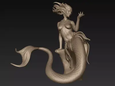 Mermaid Zbrush Sculpt 3D model