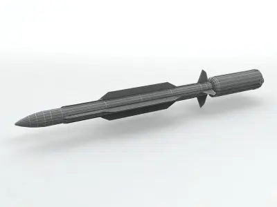 RIM 161 Standard Missile 3 Low-poly 3D model