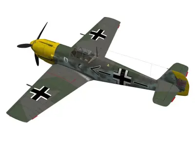 Messerschmitt Bf 109 E4 3D model