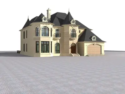 Villa mansion 3D model order