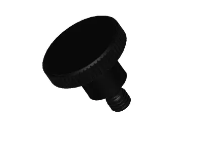 DIN 464 M6x8 Knurled Thumb Screw 3D model