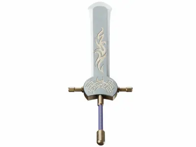 Sword 8 Low-poly 3D model