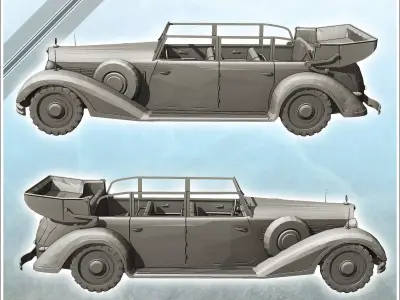 Mercedes-Benz W31 German off-road vehicle 14 - World War Two Sec 3D print model