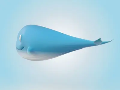 Whale 3D model