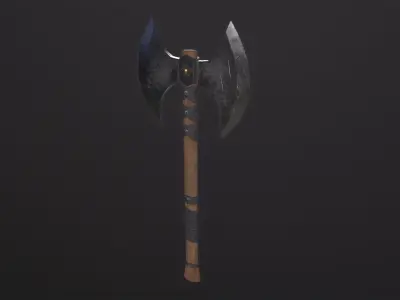 Celtic Axe 3D Model Low-poly 3D model