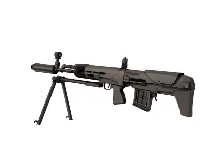 Dragunov SVU BullpUp Sniper 3D model