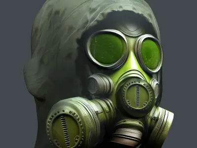 Helmet 3d model military combat Military Low-poly Low-poly 3D model 36