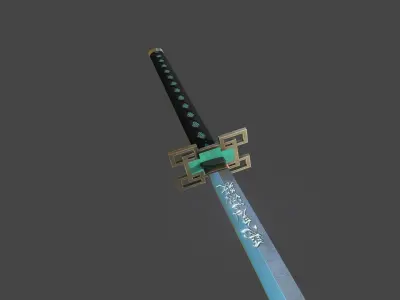 Muichiro Tokito Hashira Nichirin Kimetsu no Yaiba - Demon Slayer 3D model