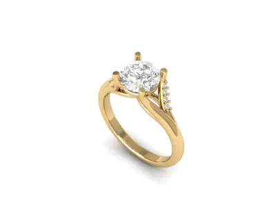 Wedding Ring 3D print model 79