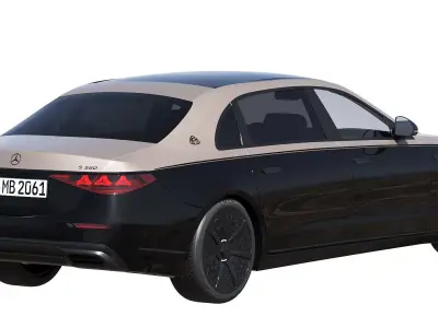 2027 Mercedes-Maybach S 580 Night Series 3D model