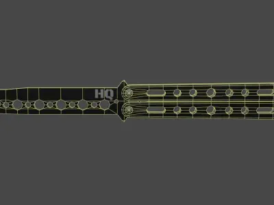 Knife for training Free low-poly 3D model