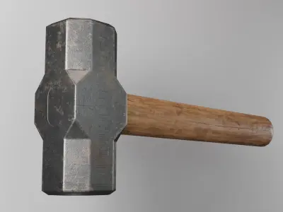 Sledgehammer  Low-poly 3D model