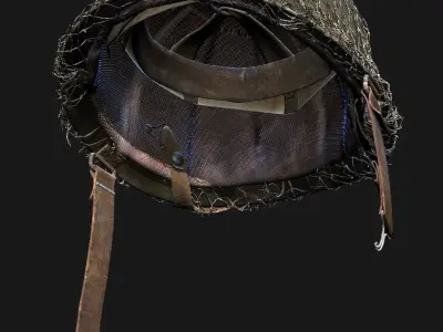 World War 2 Helmet American 3D Model 3D model