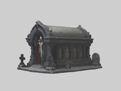 Vampiretomb Model Low-poly 3D model