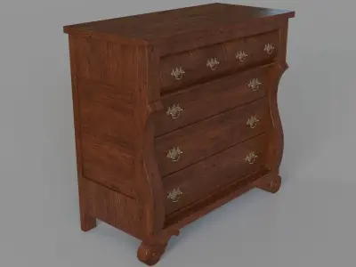 Antique Chest 3D model purchase