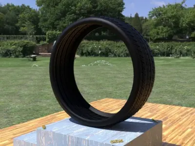 ORTAS TIRE NO 21 GAME READY Low-poly 3D model
