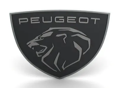 Peugeot logo 3D model purchase
