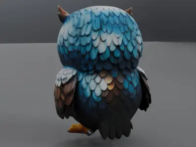 eagle owl  3D model
