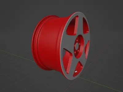 Disk Wheel Rims Free 3D model