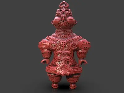 Dogu Sculpture 3D print model