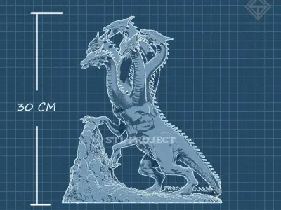 Tiamat free stl project Free 3D print model