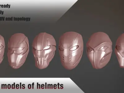 helmet Low-poly 3D model order