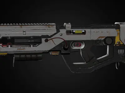 Scifi rifle 3D model