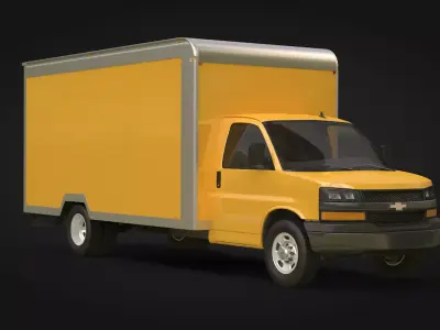 Chevrolet Express Box Truck 3D model purchase