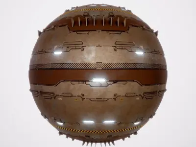 PBR Sci-Fi Texture Pack 19 Low-poly 3D model