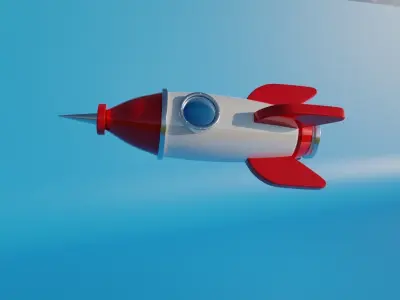 rocket ship 3D model