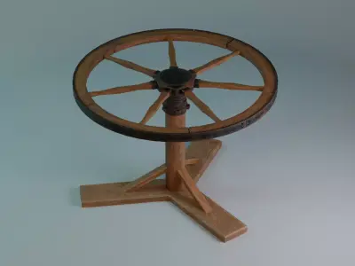 Breaking Wheel Free low-poly 3D model