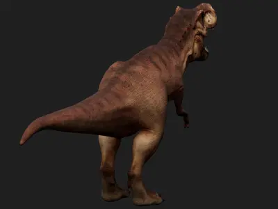 dinosaur Low-poly 3D model 9