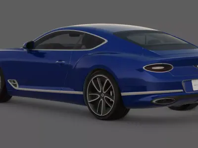 2018 Bentley Continental GT 3D Model  The Epitome of Touring 3D model