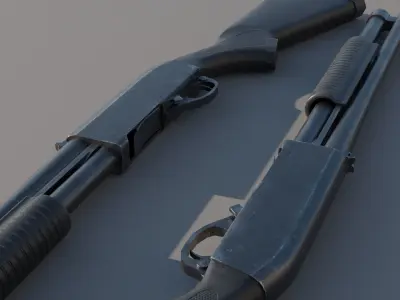 Remington Model 870 Free low-poly 3D model purchase