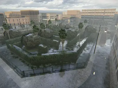 Polanesi Old Itlian City Low-poly 3D model